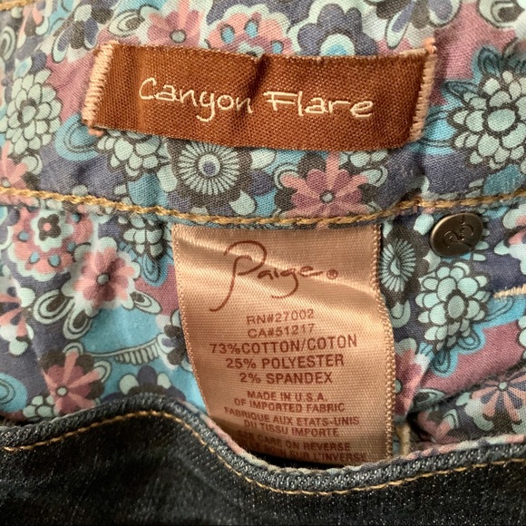 Paige Canyon Flare Denim Jeans - Picture 4 of 11